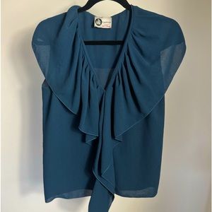 LANVIN NAVY TOP